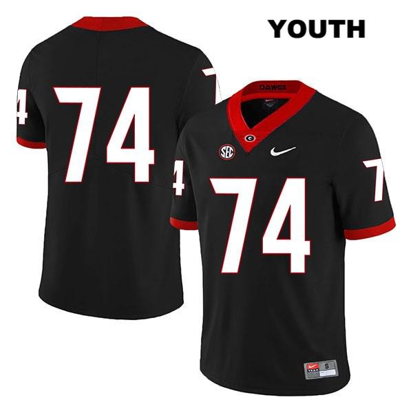 Georgia Bulldogs Youth Ben Cleveland #74 NCAA No Name Legend Authentic Black Nike Stitched College Football Jersey PWK7656IJ